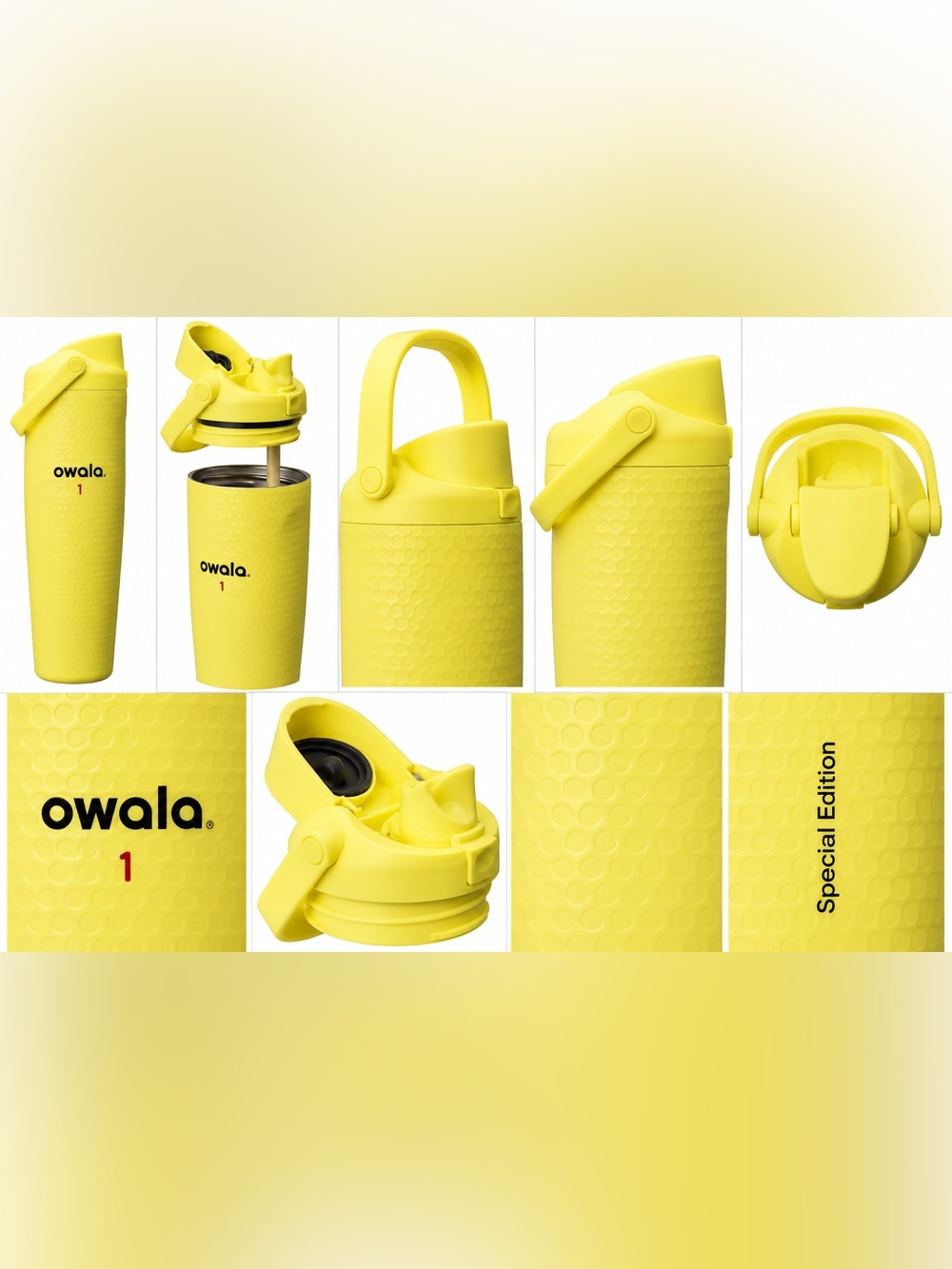 💛🏌️‍♀️Owala FreeSip Sway 30oz “That’s a Gimme” Raised Golf Ball Texture NWT